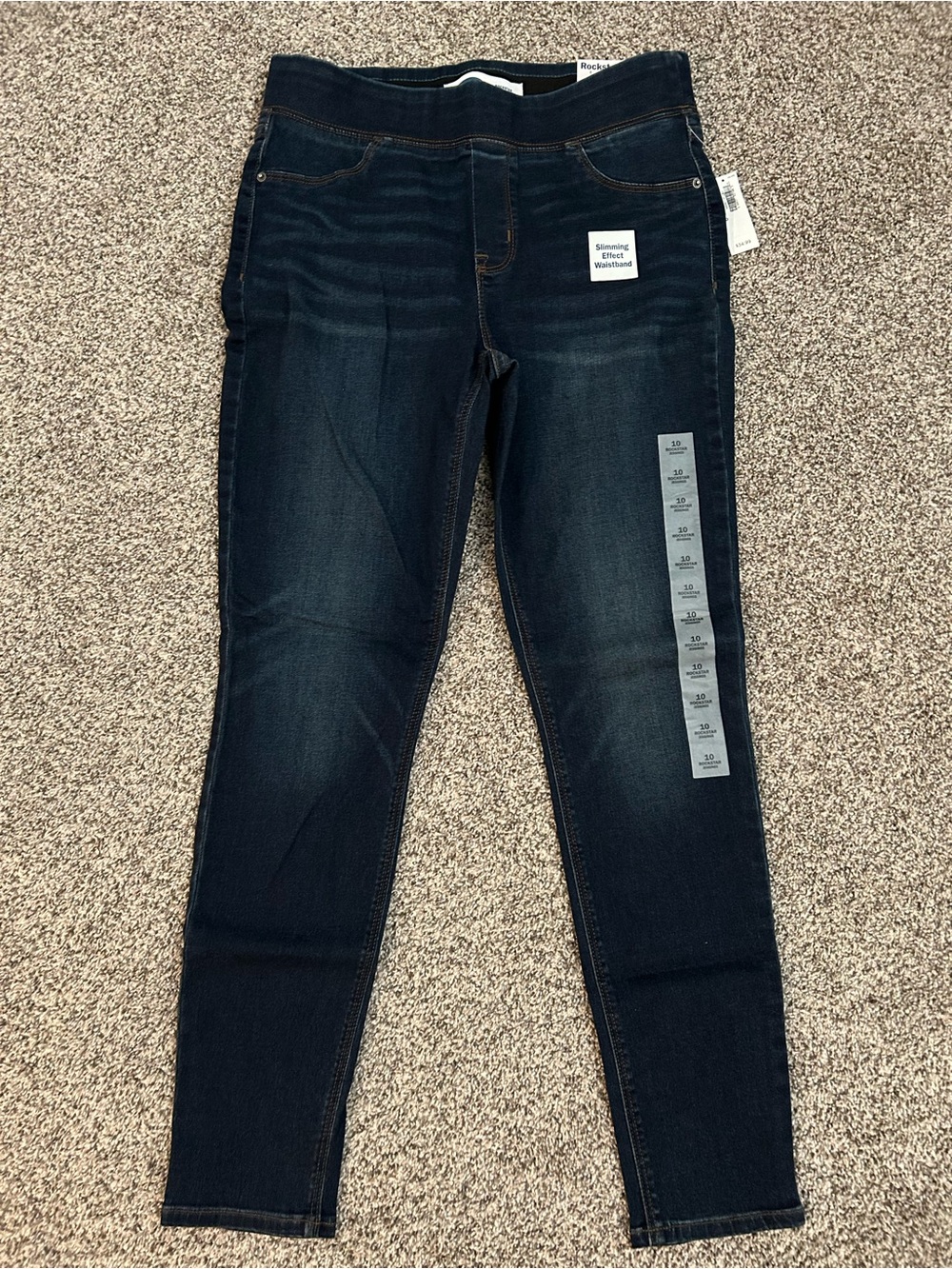 Old Navy Women's Rockstar Jeggings- Dark Wash Navy